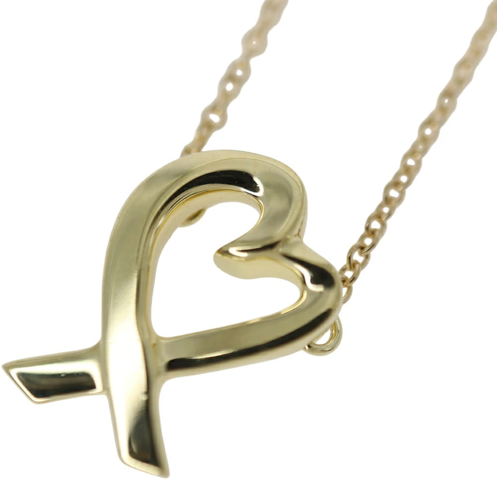 Tiffany Co Paloma Picasso Loving Heart Necklace Sterling Silver